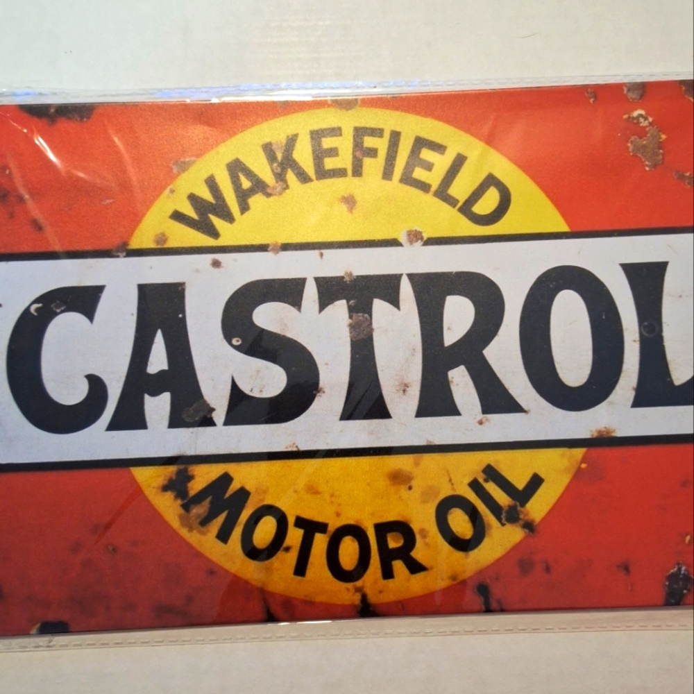 Castrol Metal sign -Vintage themed